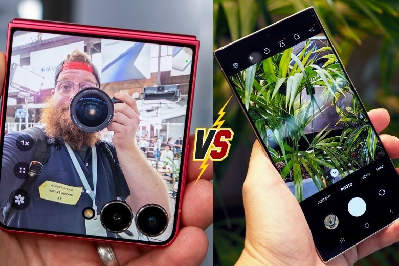 Camera của Samsung Galaxy Z Flip 7 và S24 Ultra
