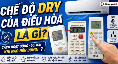 chế độ dry của điều hòa là gì