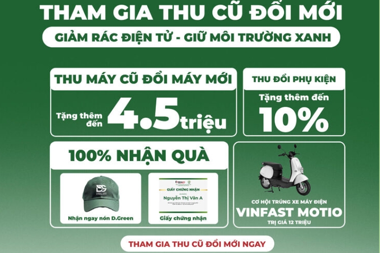 Di Động Việt khởi động chiến dịch D.Green Go Green: Kéo dài vòng đời công nghệ, giảm rác thải điện tử 9 d.green go green 4