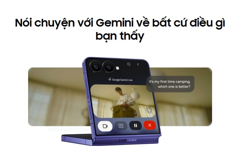 Khám Phá Tính Năng Gemini Live Của Samsung Galaxy Z Flip7

