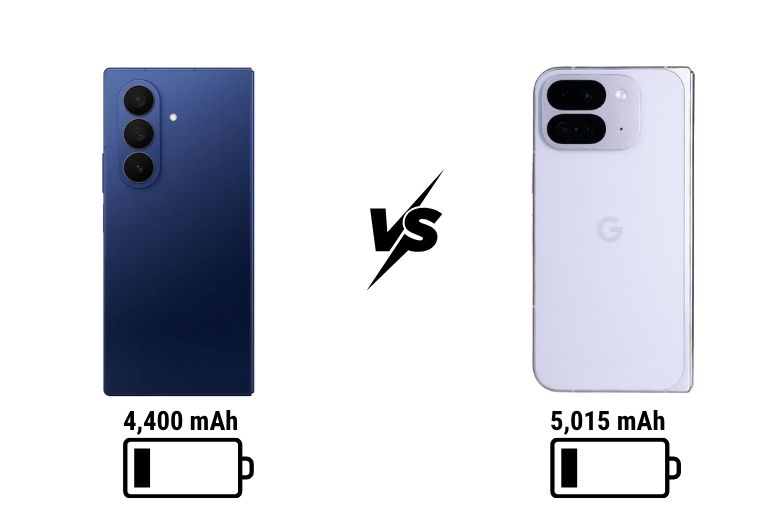 Samsung Galaxy Z Fold7 so với Google Pixel 10 Pro Fold: Thiết bị nào có màn hình gập tốt hơn? 9 Pin và sạc Galaxy Z Fold7 so với Google Pixel 10 Pro Fold