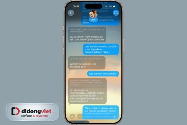 thiết lập iOS 26