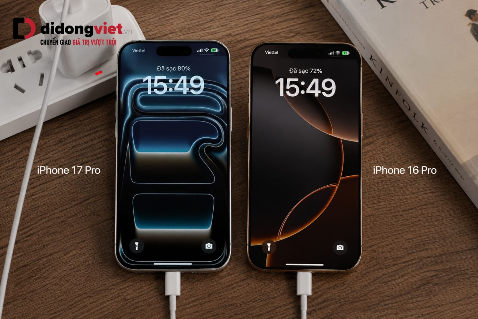 So sánh iPhone 17 Pro và iPhone 16 Pro: Đâu là lựa chọn tốt hơn? 12 Thời lượng pin dài hơn cùng tốc độ sạc nhanh giúp iPhone 17 Pro nổi bật