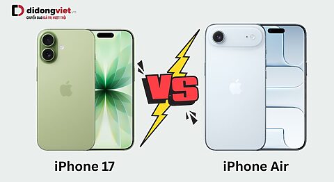 so sánh iPhone 17 vs iPhone Air