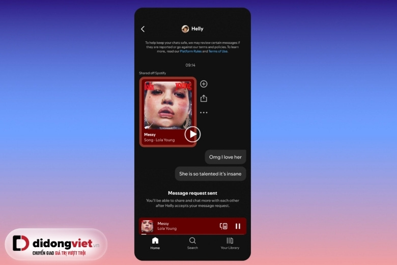 Spotify tích hợp tính năng nhắn tin ngay trong ứng dụng 5 spotify 3
