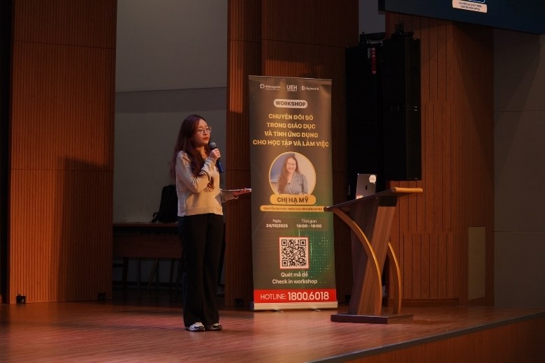 Workshop Chuyển đổi số trong giáo dục & Tính ứng dụng cho học tập và làm việc - Đại Học UEH 8 Chuyển đổi số trong giáo dục tại workshop UEH, Di Động Việt