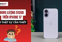 dung lượng 512GB trên iPhone 17
