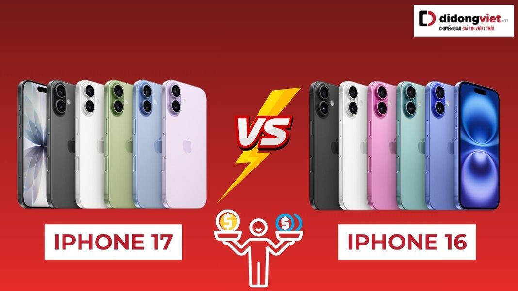 gia-iphone-17-so-voi-iphone-16-luc-mo-ban-didongviet Giá iPhone 17 so với iPhone 16 lúc mở bán