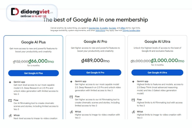Google Gemini AI Plus ra mắt giá rẻ