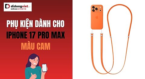 Phụ kiện iPhone 17 Pro Max màu cam