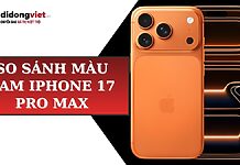 so sánh màu cam iPhone 17 Pro Max
