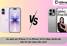 So sánh pin iPhone 17 vs iPhone 16 Pro Max: Muốn pin trâu thì nên chọn bản nào?