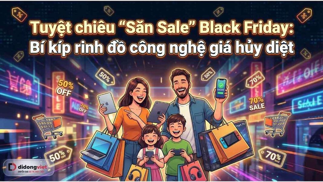 Black Friday bí kíp săn sale Di Động Việt