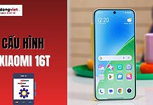 Cấu hình Xiaomi 16T
