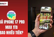 Giá iphone 17 Pro Max 1tb bao nhiêu tiền