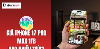 Giá iphone 17 Pro Max 1tb bao nhiêu tiền