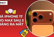 Giá iPhone 17 Pro Max sau 2 tháng ra mắt