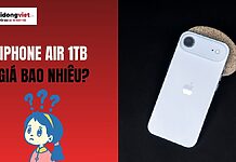 giá iPhone Air 1TB bao nhiêu tiền