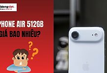 giá iPhone Air 512GB bao nhiêu tiền