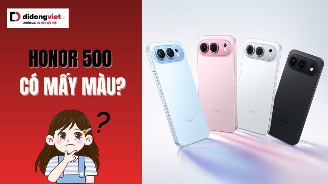 Honor 500 có mấy màu?