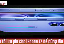 tối ưu pin iPhone 17