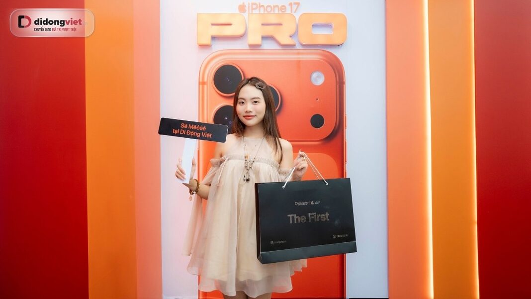 Phương Mỹ Chi sắm iPhone 17 Pro Max Di Động Việt