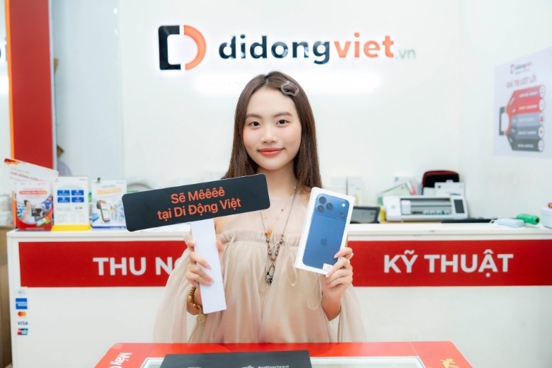 Phương Mỹ Chi trade-in lên đời iPhone 17 Pro Max tại Di Động Việt