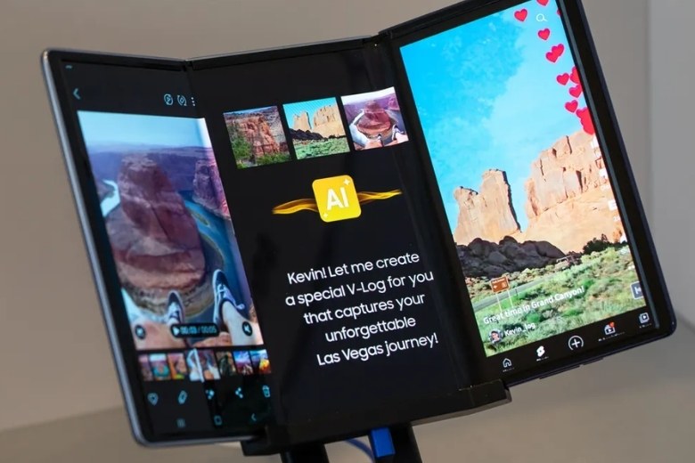 Hình ảnh dự kiến của Galaxy Z Trifold