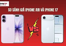 So sánh giá iPhone Air và iPhone 17