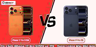so sánh iPhone 17 Pro 512GB vs 1TB