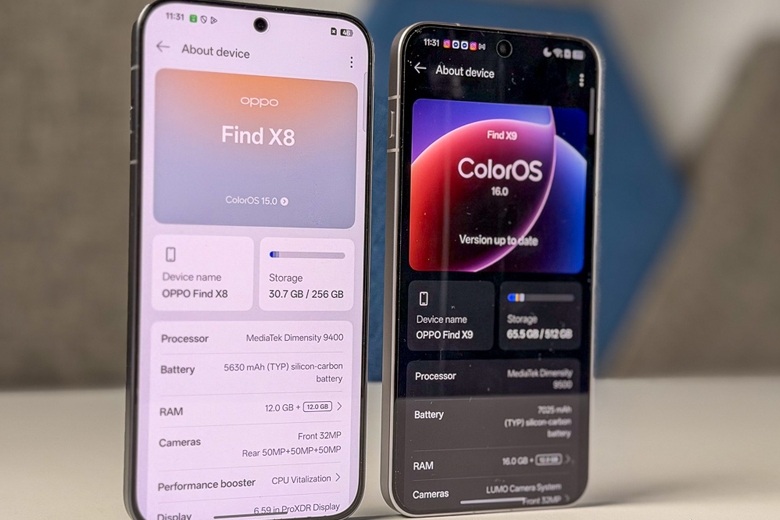 So sánh OPPO Find X9 và Find X8: Phiên bản nào đáng mua hơn? 15 So sánh OPPO Find X9 vs OPPO Find X8 chuẩn IP69
