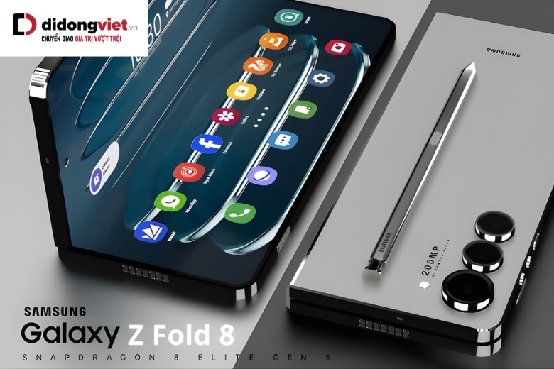 Samsung Galaxy Z Fold8 được cải tiến thiết kế và độ bền ở khung titan