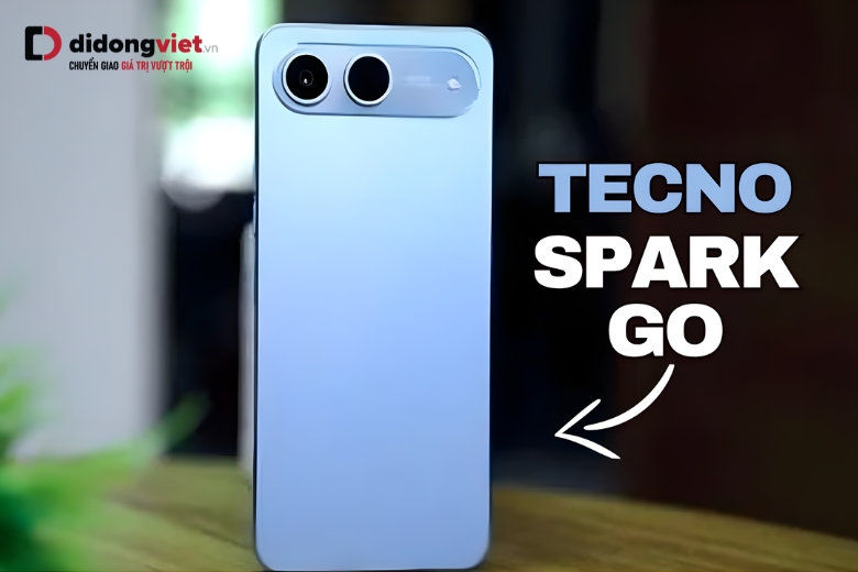 Thiết kế hiện đại tích hợp cảm biến vân tay trên TECNO Spark Go 3