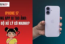 iPhone 17 dùng app AI tạo ảnh