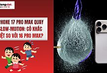 iPhone 17 Pro Max quay slow-motion