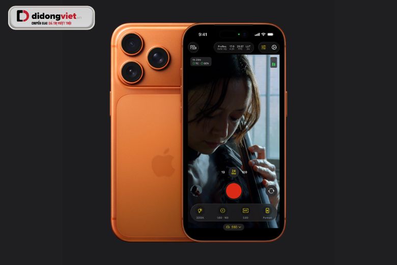iPhone 17 Pro thay máy quay livestream