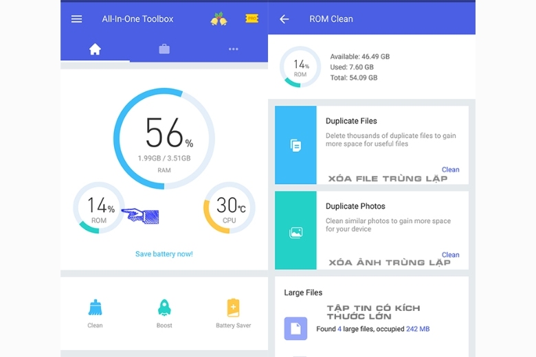 Top 10+ ứng dụng tăng tốc game tăng FPS, giảm lag hiệu quả nhất 7 Ứng dụng tăng tốc game All-In-One Toolbox tối ưu máy