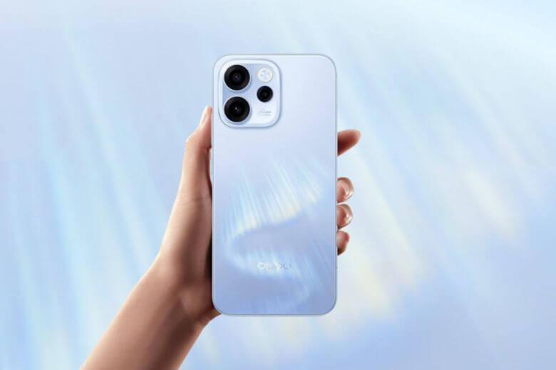 OPPO Reno15 FS có mấy màu? Màu nào đẹp nhất? 7 OPPO Reno15 FS có mấy màu? Màu xanh dương gradient lung linh tạo vẻ ngoài trẻ trung, nổi bật cho Reno15 FS.