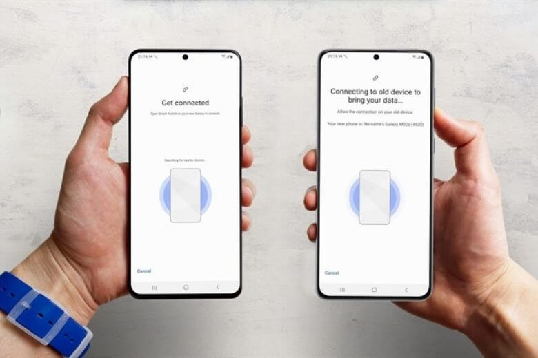 Cách dùng Smart Switch- Smart Switch - hỗ trợ đa nền tảng sang Galaxy.