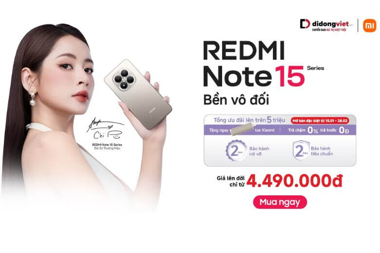 So sánh Xiaomi Redmi Note 15 5G và OPPO A79 5G: Nên mua ở đâu? Đến Di Động Việt mua Xiaomi Redmi Note 15 5G để được tặng nhiều ưu đãi 
