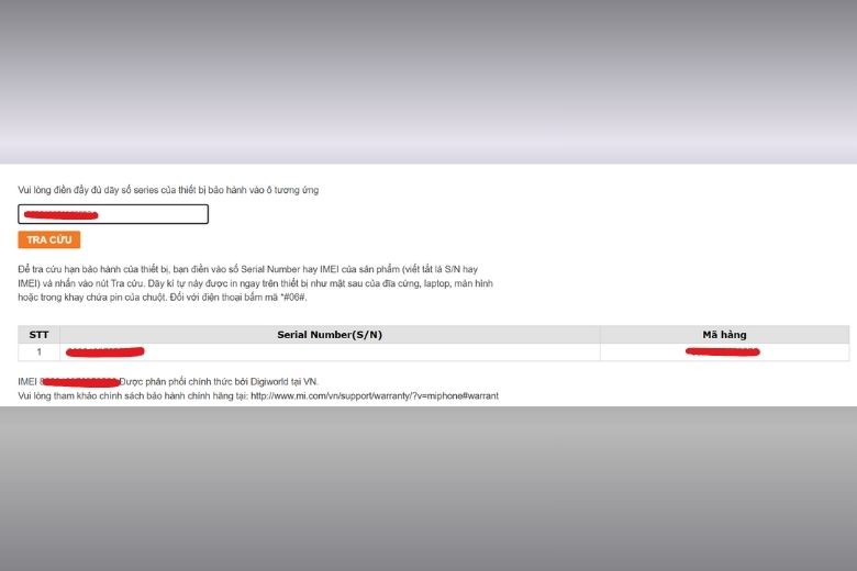 Hướng Dẫn Kiểm Tra Imei Xiaomi & Check Bảo Hành Xiaomi Chính Hãng Chi Tiết 8 Kết Quả Bảo Hành Xiaomi Đối Với Sản Phẩm Chính Hãng Khi Nhập Imei