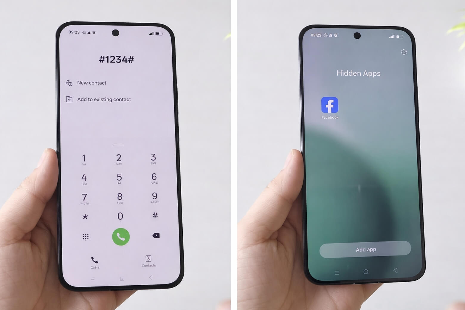 Cách ẩn ứng dụng trên OPPO (2026): Bảo mật tuyệt đối trên ColorOS mới 13 Sau khi hoàn tất, vào phần Phone nhập mật khẩu đã set > phần ứng dụng ẩn sẽ xuất hiện