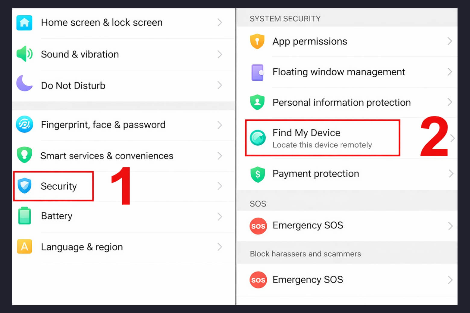 Cách định vị điện thoại OPPO nhanh nhất 2026: Tắt nguồn vẫn tìm được 13 Kích hoạt Find My Device để có thể định vị điện thoại OPPO dễ dàng hơn (nên bật định vị ngay khi mua máy)