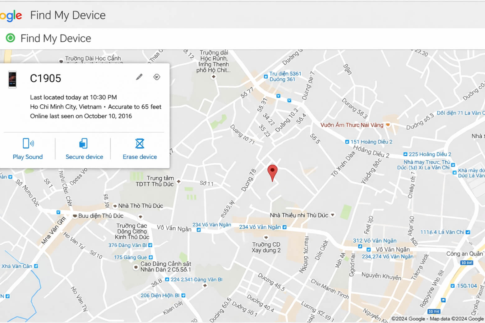 Cách định vị điện thoại OPPO nhanh nhất 2026: Tắt nguồn vẫn tìm được 16 Sử dụng một thiết bị khác, đăng nhập vào tài khoản Google đã đăng nhập trên OPPO