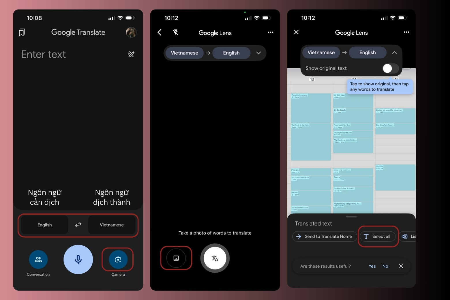 Cách Dùng Google Dịch Hình Ảnh Trên Điện Thoại: Dịch Menu, Tài Liệu Cực Nhanh 9 Dịch Qua Hình Ảnh Cho Kết Quả Nhanh Chóng, Ổn Định, Có Thể Sao Chép Thành Văn Bản Text Phục Vụ Công Việc