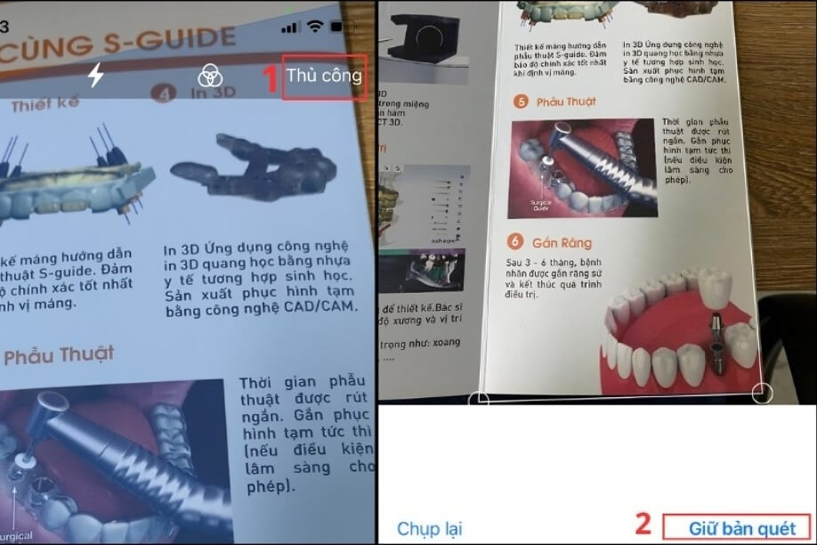 Cách scan tài liệu, hình ảnh trên iPhone, Android đơn giản, miễn phí 11 Căn tài liệu chuẩn giữ màn hình