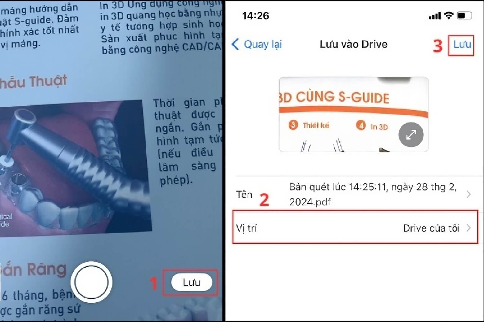 Cách scan tài liệu, hình ảnh trên iPhone, Android đơn giản, miễn phí 12 Chọn lưu để scan