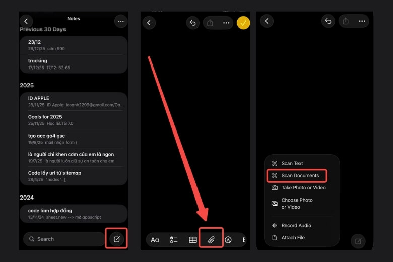 Cách scan tài liệu, hình ảnh trên iPhone, Android đơn giản, miễn phí 13 Scan tài liệu bằng ứng dụng Notes của iPhone
