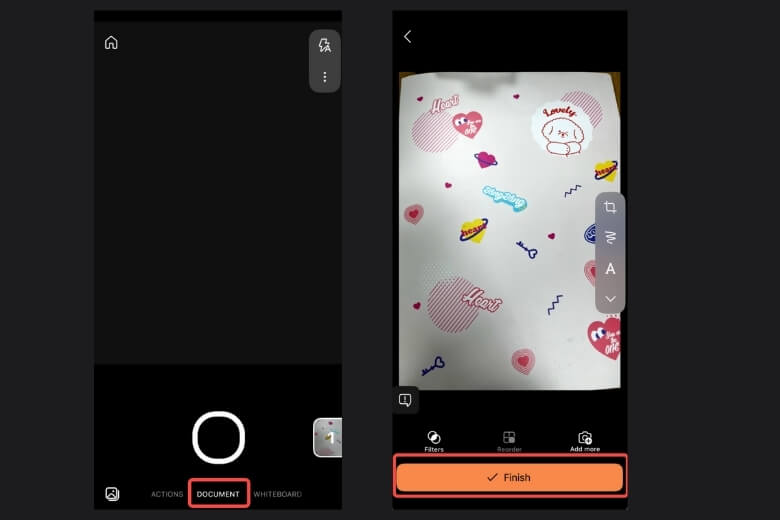 Cách scan tài liệu, hình ảnh trên iPhone, Android đơn giản, miễn phí 16 Chọn chế độ Documents tại màn hình chính, căn tài liệu sao cho ưng ý