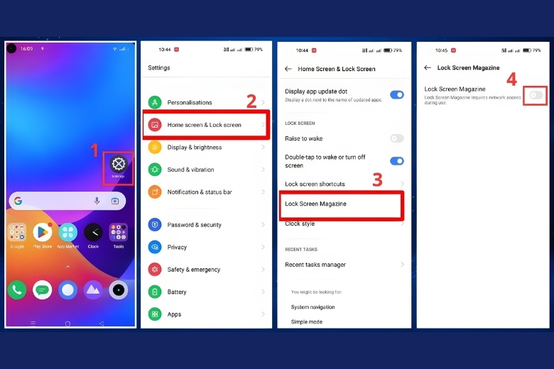 Cách tắt quảng cáo trên điện thoại Realme triệt để 100% (Mới 2026) 15 tắt quảng cáo trên màn hình khóa realme